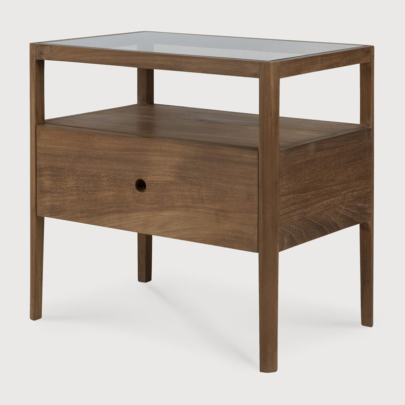 Spindle 1 - Drawer Solid Wood Nightstand