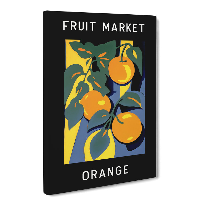 Orange Fruit Market Exhibition Vol.2 - Wrapped Canvas, 50cm H x 35cm W x 3cm D