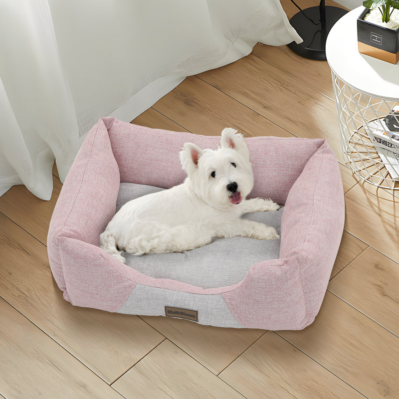 Lit pour chien Cuddler, canapé-lit pour chien avec côtés, fond antidérapant pour petits et moyens chiens, lavable à la machine