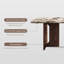 Stylish Faux Marble Dining Table Set-104950606