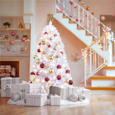Arbre de Noël illuminé avec 9 lumières DEL multicolores