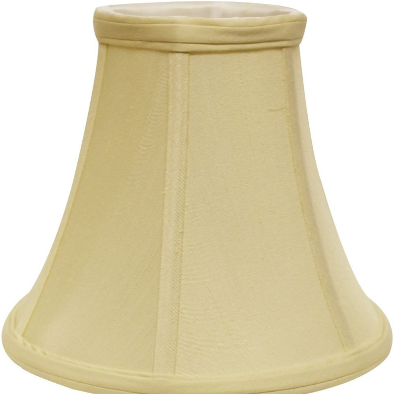 Abat-jour cloche Premium Monay Shantung, Blanc antique, H 8 po x l 10 po x P 10 po