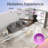 52" Modern 5-blade Ceiling Fan With Light, 3cct Led, 6-speed Dc Motor, Remote Control, Flush Mount, Black-30524558-30524559