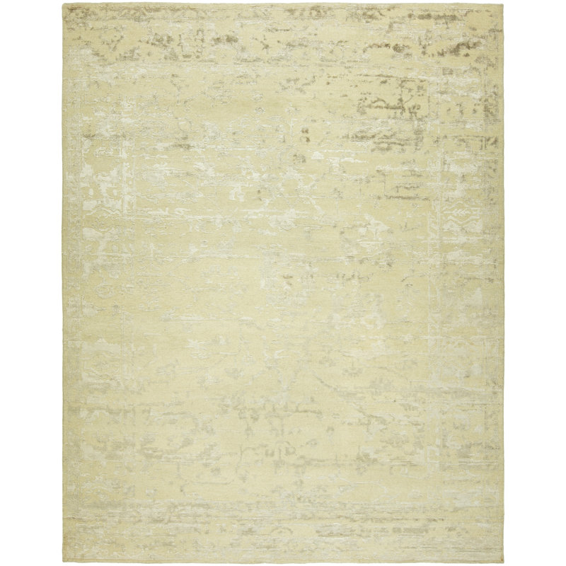 Hand Knotted Area Rug, Rectangle 8' x 10'