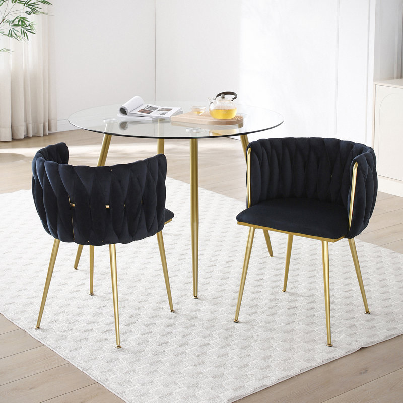 Chaises de salle à manger Holt, Noir