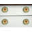 Set of Eight Blue And Orange Ceramic And Metal Drawer Pull Knobs
