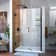 Unidoor 42" W x 72" H Hinged Frameless Shower Door with Clearmax™ Technology