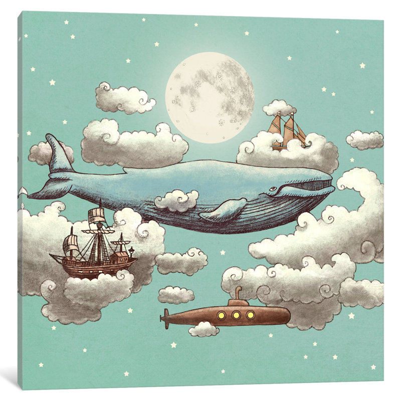 « ocean is sky #2 », impression sur toile tendue