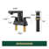 Centerset 2-Handle Bathroom Faucet with Drain Assembly