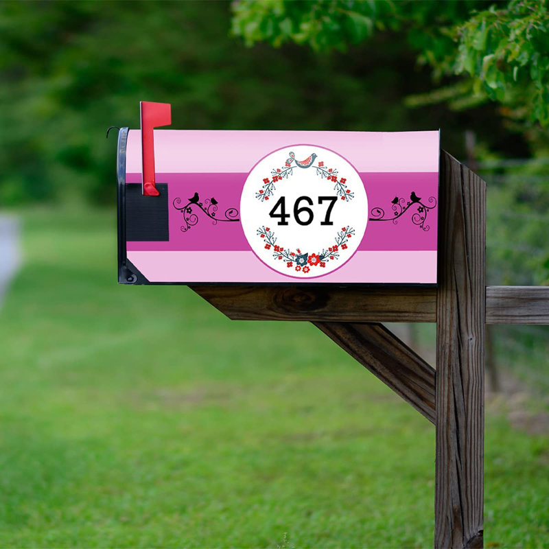 Couvercle de boîte aux lettres, H 25,5 po x l 20,75 po x P 2 po, Rose