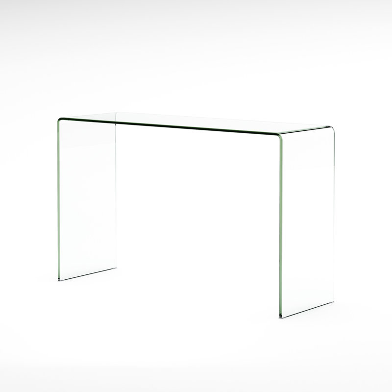 Console en verre cintré de 12 mm trempé - apporte un look moderne et élégant à votre table de salon