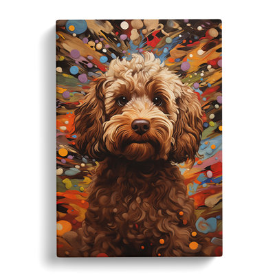 Cockapoo Orphism - Wrapped Canvas Print