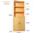 75" Tall Bookcase With Doors, 5 Tier Large Bookshelf With Cabinet, Standing Wood Display Book Shelf For Living Room, Office, Library With Doors-1186487838