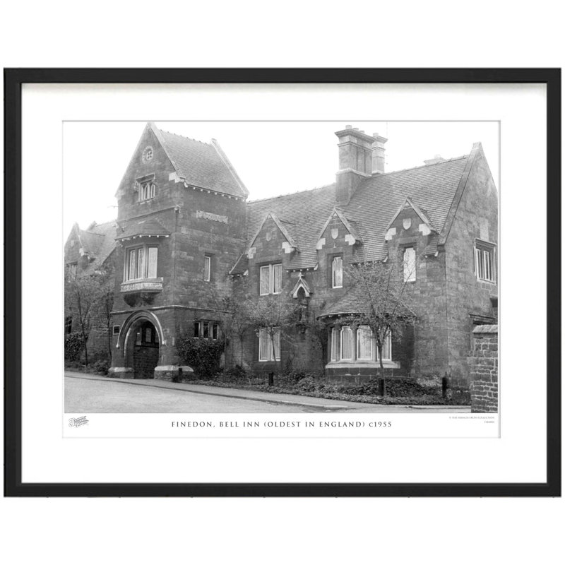 Finedon, Bell Inn (Oldest In England) C1955 by Francis Frith - Single Picture Frame Print, 40cm H x 50cm W x 2.3cm D