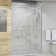 Eclipse 45'' - 48'' W x 74'' H Bypass Frameless Shower Door with Clear Glass
