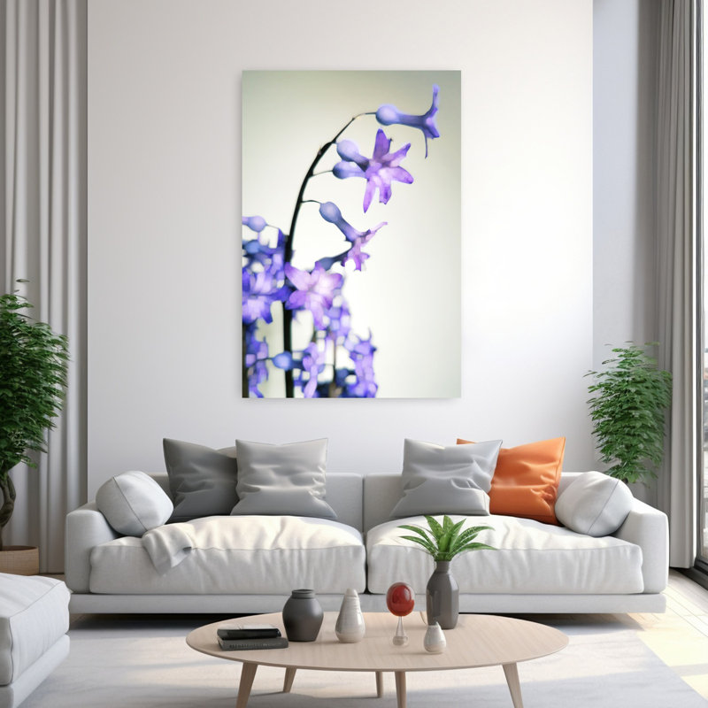 Contemporary Art Dreamy Elegant Hyacinth Nature Flower Wall Art by Angelo Cerantola - Wrapped Canvas Print