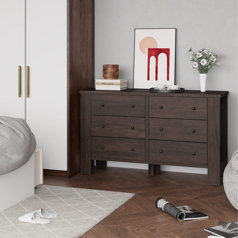 127 cm W Chest of 6 Drawers
