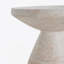 Table d'appoint d'extérieur / d'intérieur en béton léger, finition travertin