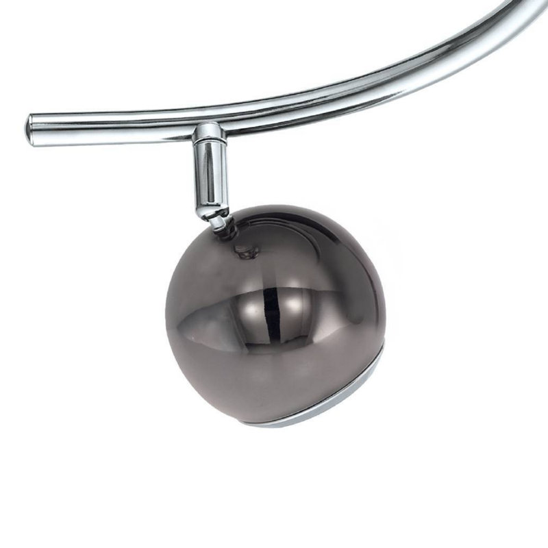 Lambright 34.5cm 3 -Light Track Kit, Nickel-Nero / Chrome