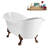71" Streamline Clawfoot Tub,Tray,Drain and Clawfeet-101628946-102360904