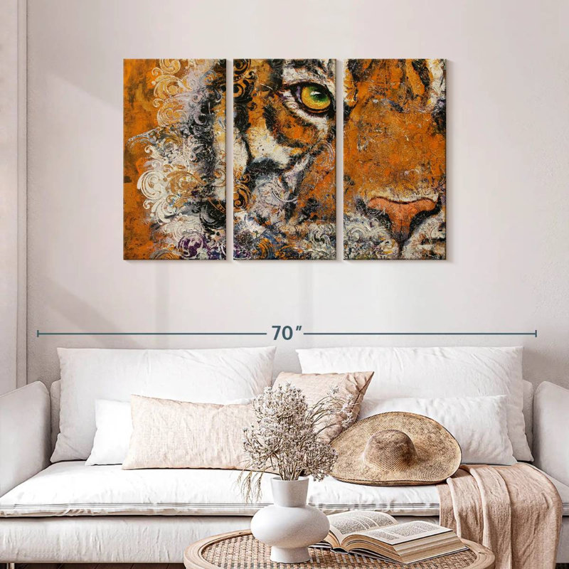 Royal Tiger Eye, 28" H x 45" W