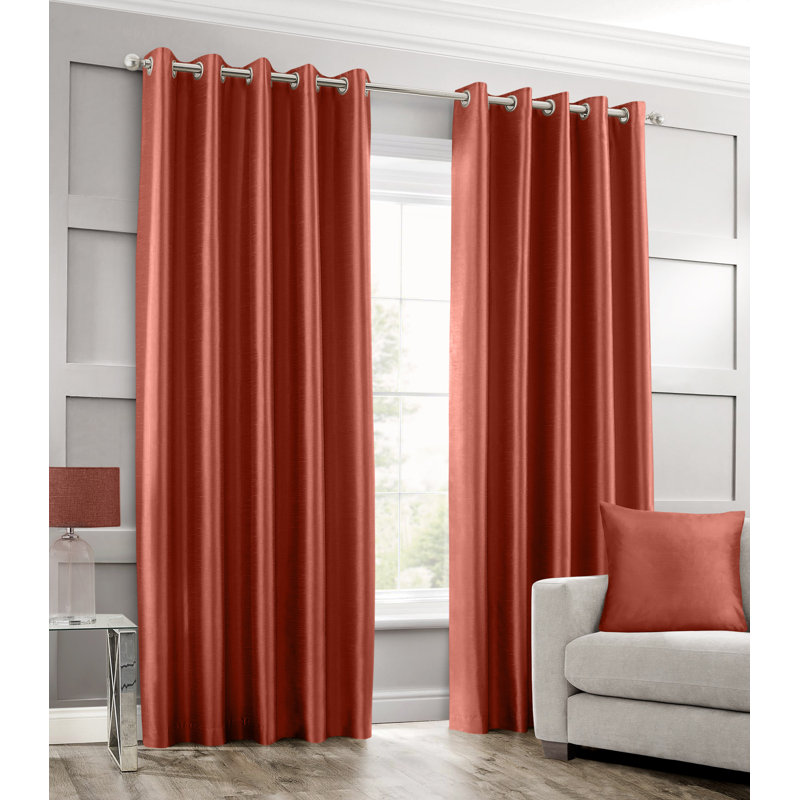 Gulya Curtain, Ochre, 66cm Width x 90cm Drop