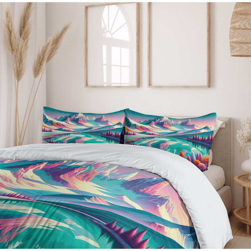 Lake Duvet Cover, California King Duvet Cover + 2 Standard Shams