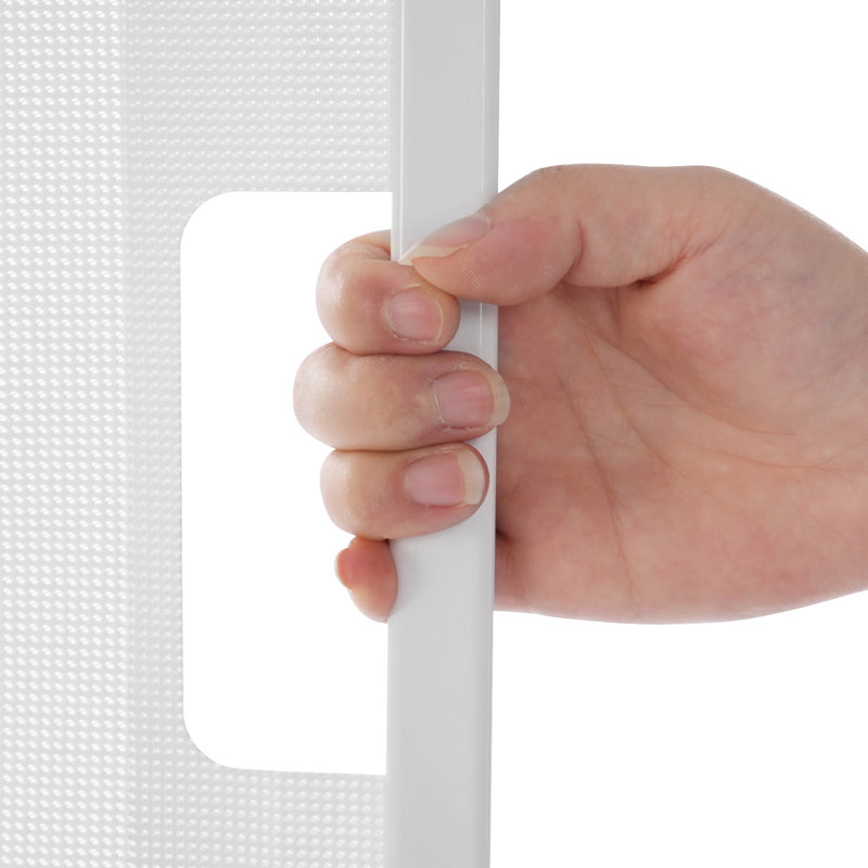 Barrière escamotable très haute 33,85 po, 55", Blanc