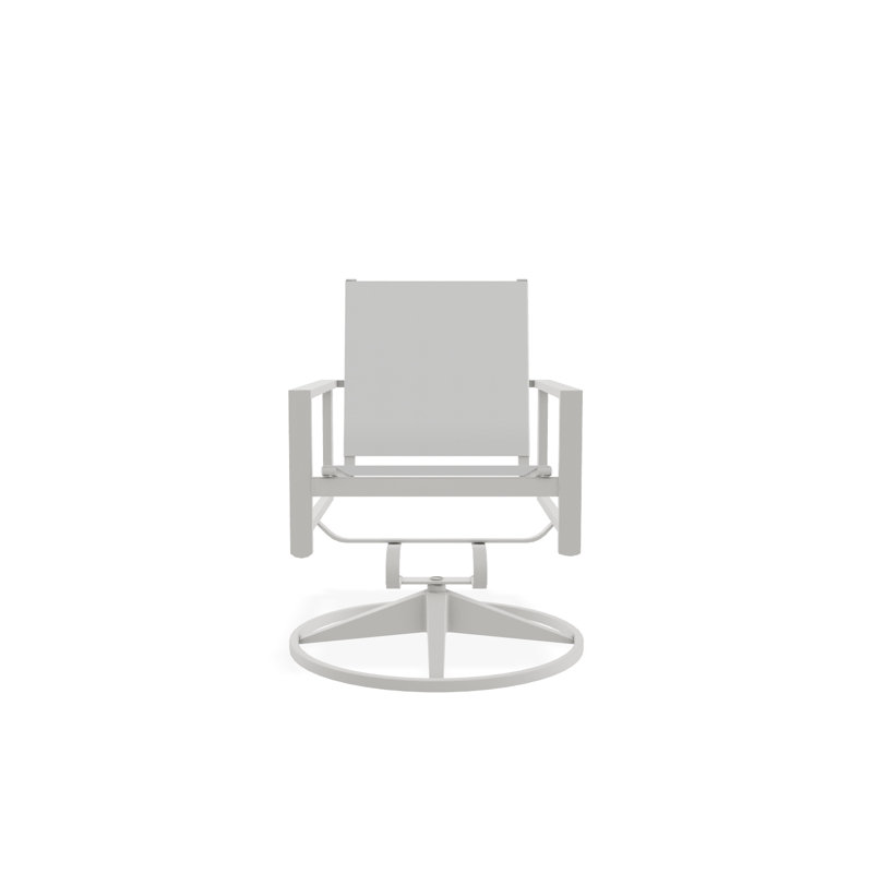 Tribeca Sling Swivel Rocker, Snow, White 6D Sunbrella®