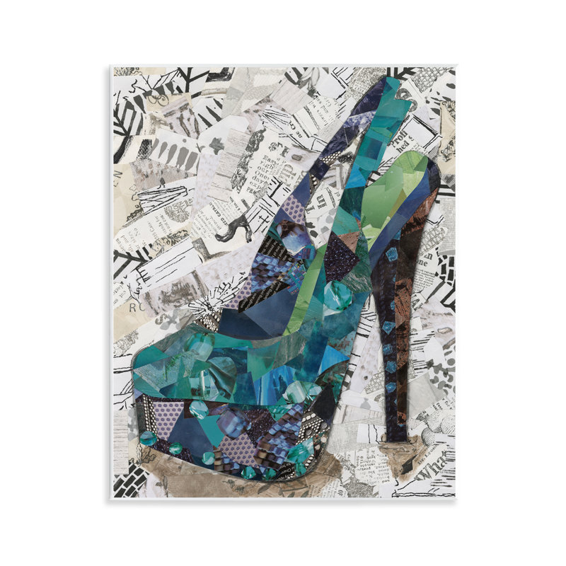 «Collage High Heel», art mural sur plaque par Coco Good