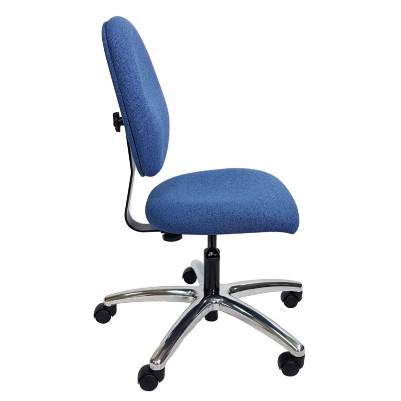 Industrial Seating Fabric Task Chair, Blue