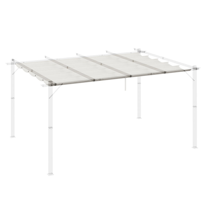 Housse de remplacement pour auvent pour pergola 10 pi x 13 pi, Blanc crème