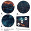 «Blue and Orange Elegance In Expanse», reproduction sur toile encadrée-88537553-88537559