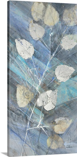 « ii »» albena hristova,, impression Silver Leaves, H 48 po x l 24 po x P 1,5 po, Toile