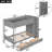 Twin Over Twin Bunk Bed With 2 Drawers And Multi-Layer Cabinet-2012803255-2012803240