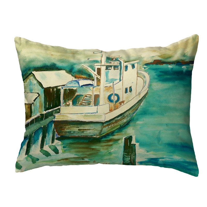 Outdoor Reversible Throw Pillow, 11" x 14"