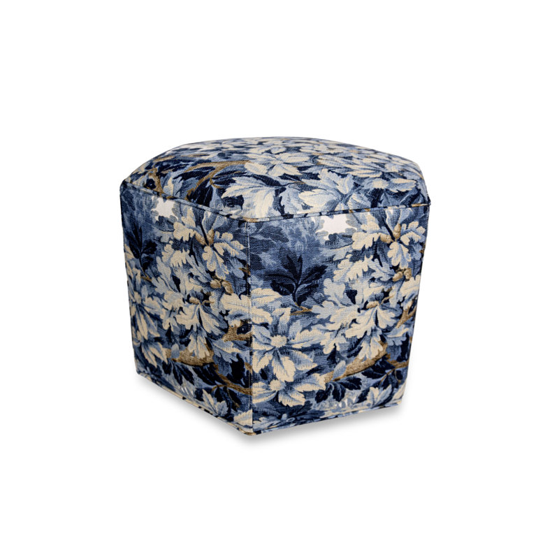 Cotton Ottoman, Blue