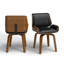 49.53cm H Upholstered Side Chair in Brown