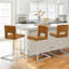 Tabouret de comptoir rembourré 26 po Daco-1849257110-1849257112