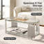 Ensemble de tables basses et tables d'appoint Modern Luxury, 2 tables gigognes ovales en verre avec tiges verticales en métal et finition chrome poli pour le bureau du salon-582564137