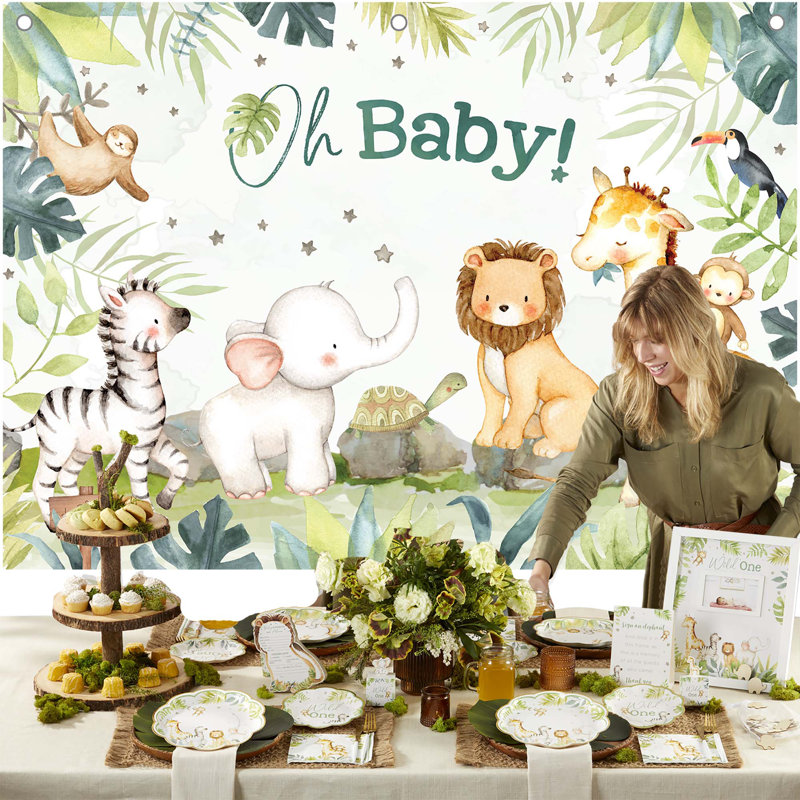 Toile de fond Safari Baby Shower