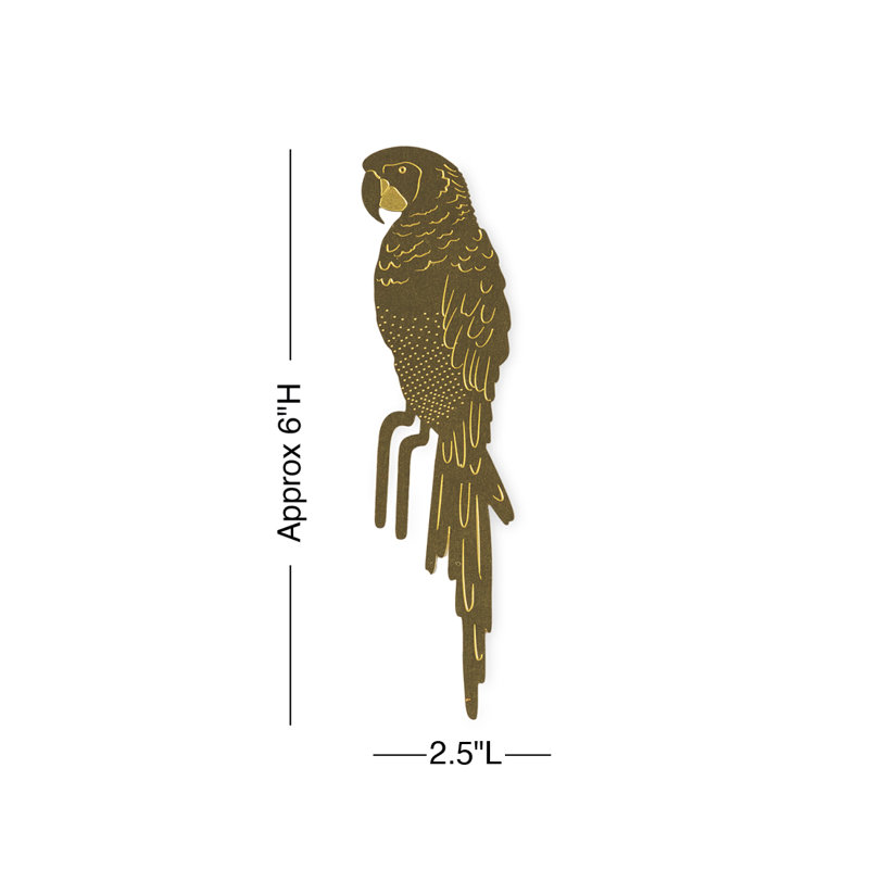 Brass Tropical Birds Plant Pals