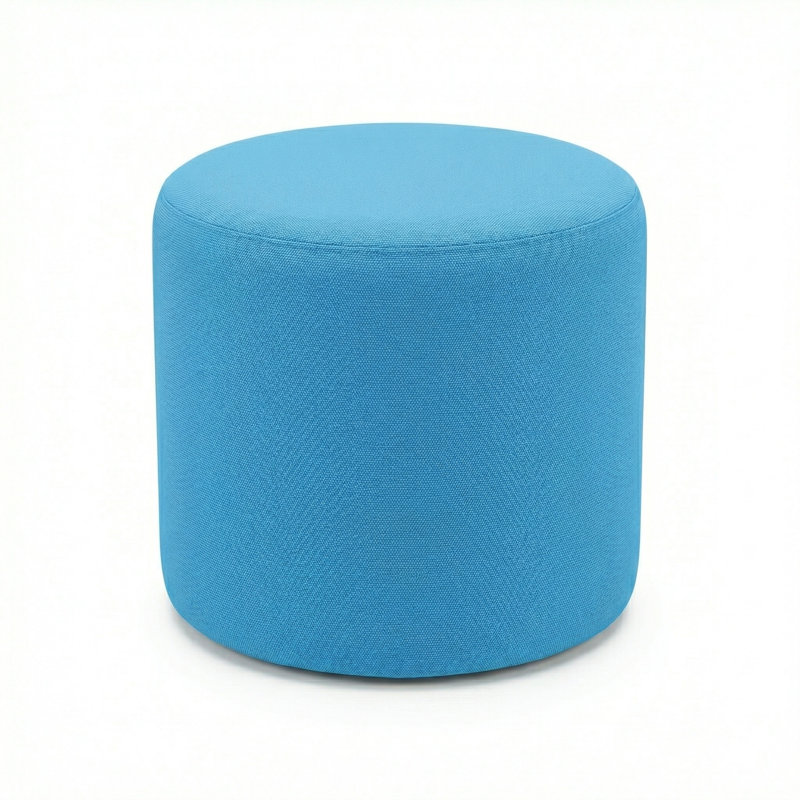 Pouf rond 18 "Lily Gardens, Bleu