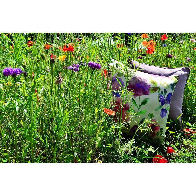 Duprey Floral Purple Rectangular Cushion Cover