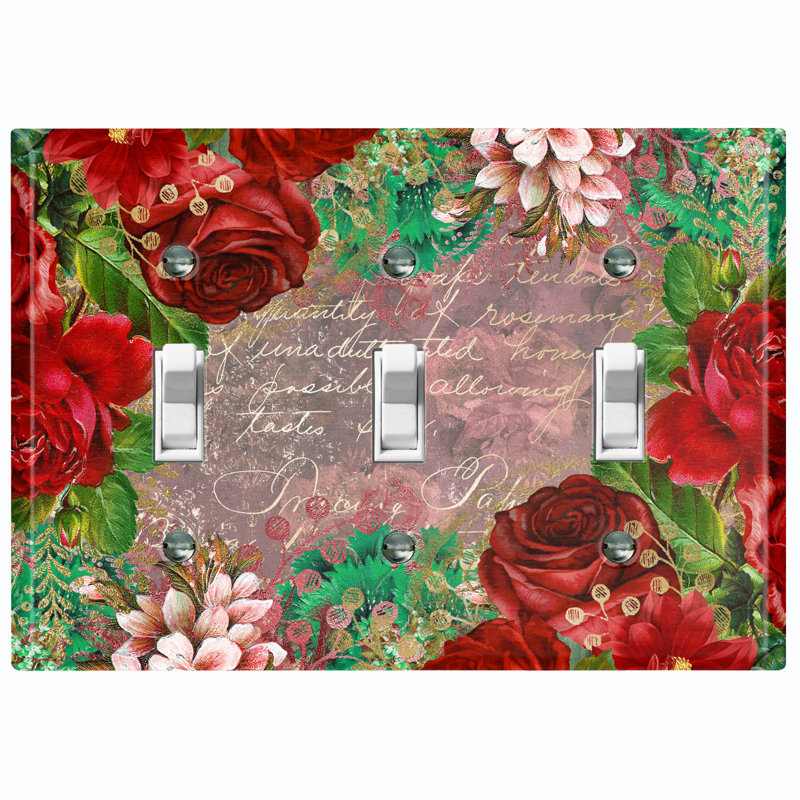 Plaque murale à 3 lumières en métal