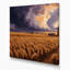 USA State Kansas Brown Canvas Wall Art-1533565669