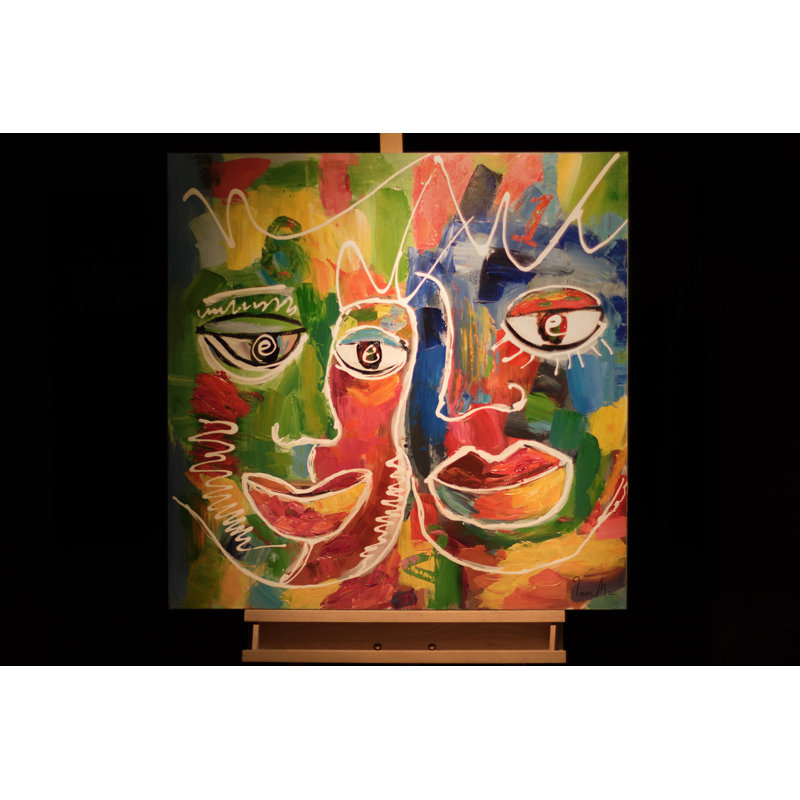 Hand -painted Invisible Tape Acrylic Painting