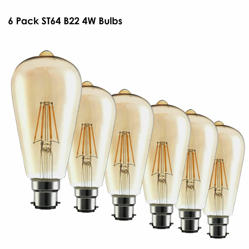 Bardem Dimmable LED Light Bulb Amber, 4W