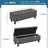 Riella Polyester Upholstered Storage Bench-1563742802