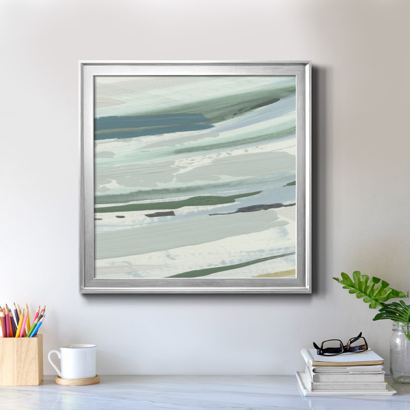 Upstate I - reproduction d'art sur toile, H 26,5 po x l 26,5 po x P 1,5 po, Argent